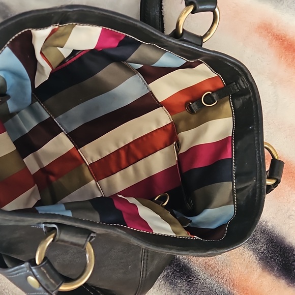 Vintage Coach tote. Dark navy soft leather. No marks or scratches. - Picture 4 of 8